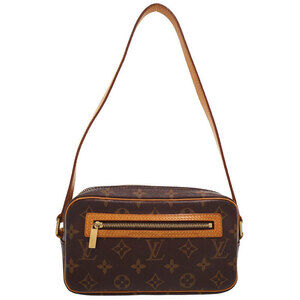 Louis Vuitton Monogram Leather Brown Pochette Cite Semi Shoulder Bag